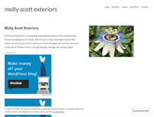 Tablet Screenshot of mollyscottexteriors.com